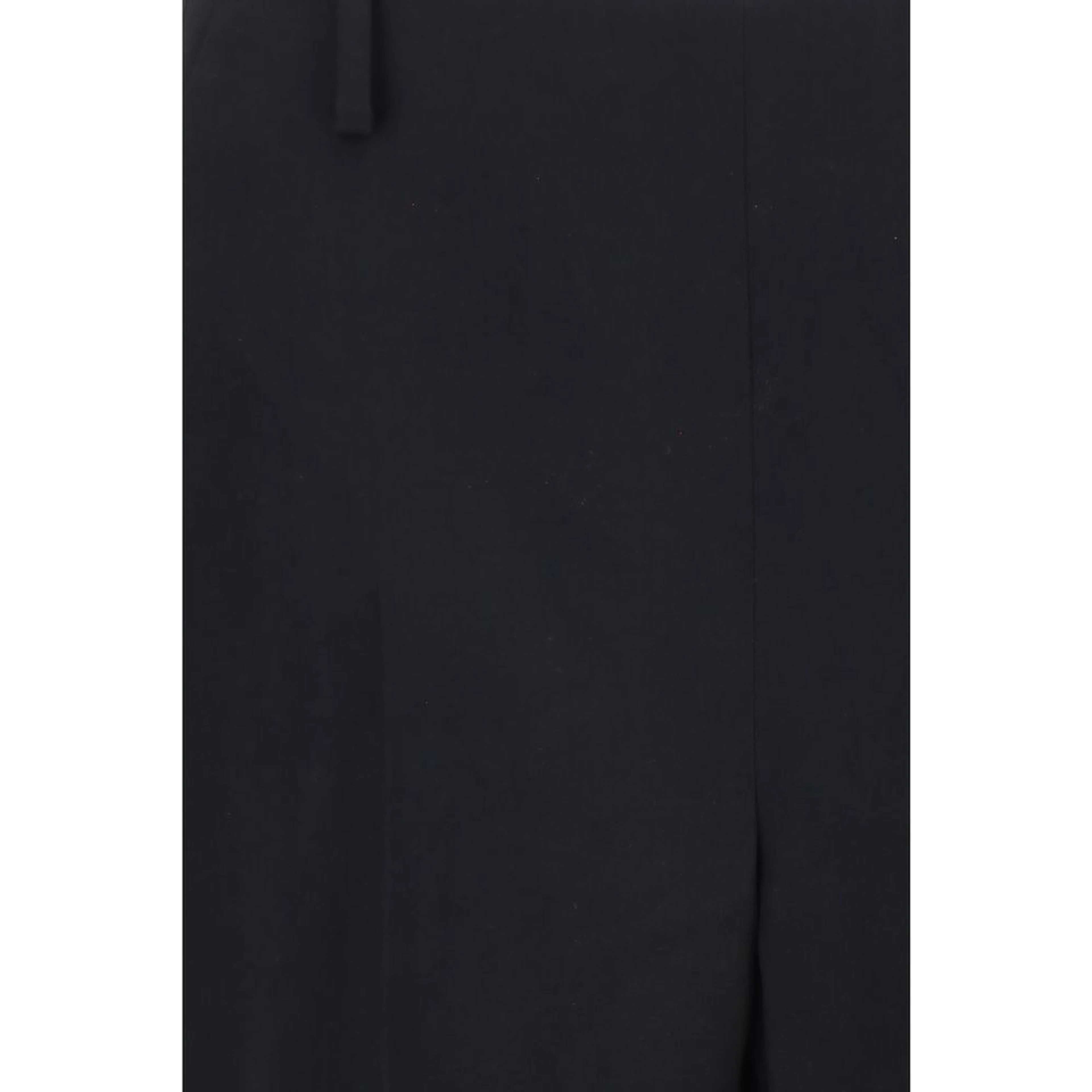 Black Polyester Casual Pants