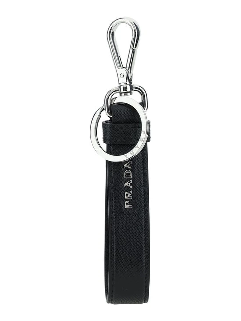 Black Stainless Steel Keychain