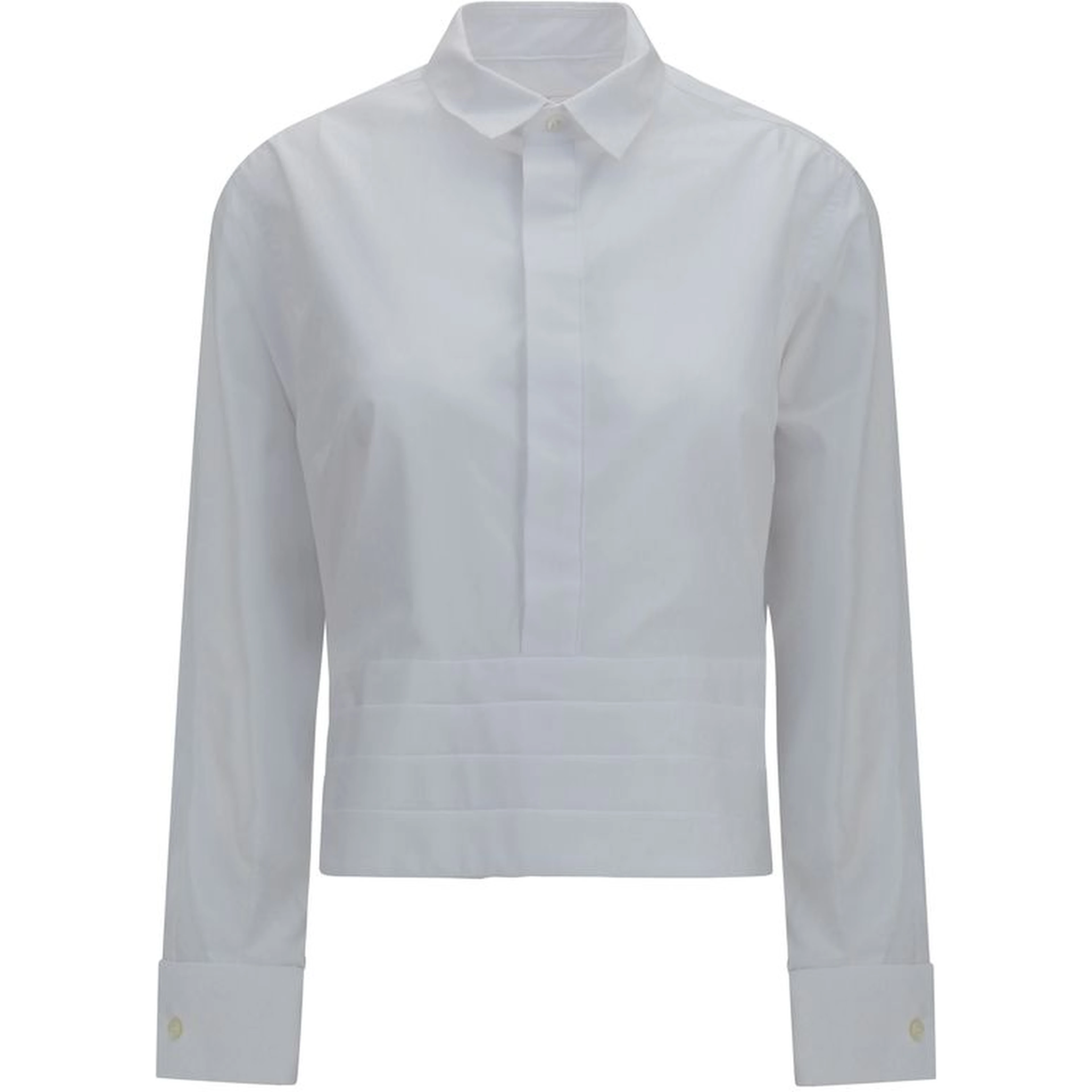 White Cotton Dress Shirt