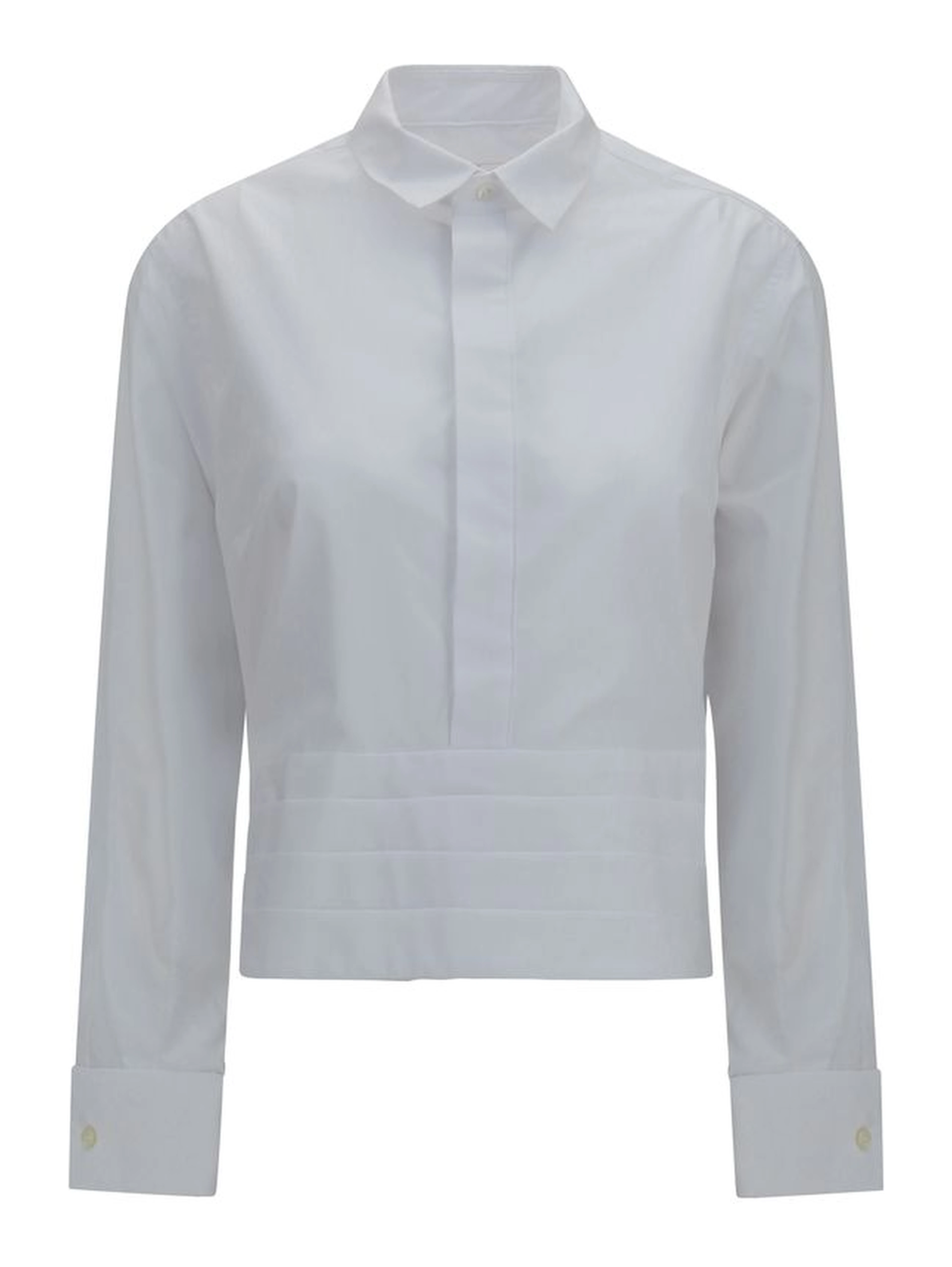 White Cotton Dress Shirt