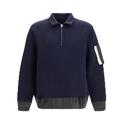 Blue Cotton Polo Shirt