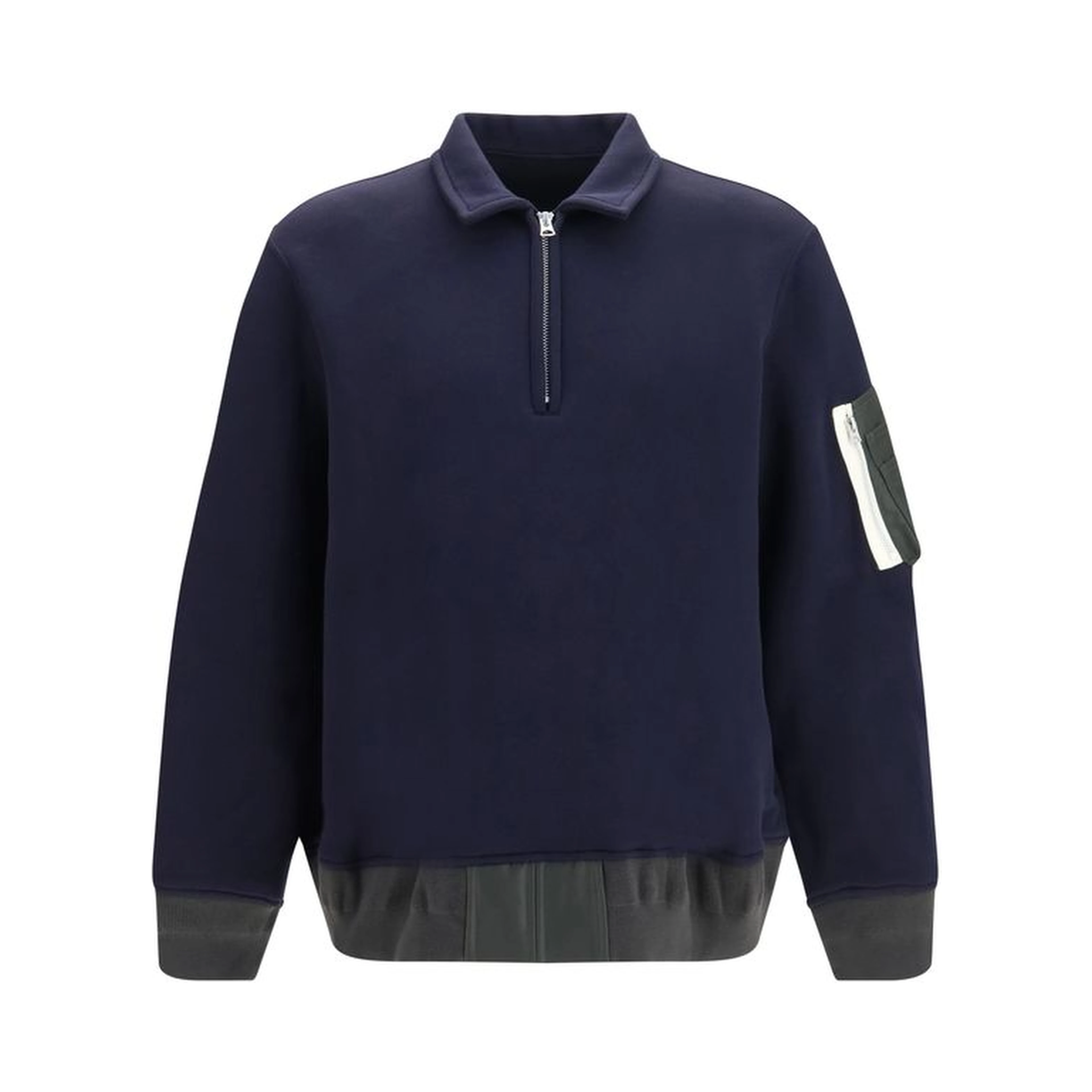 Blue Cotton Polo Shirt