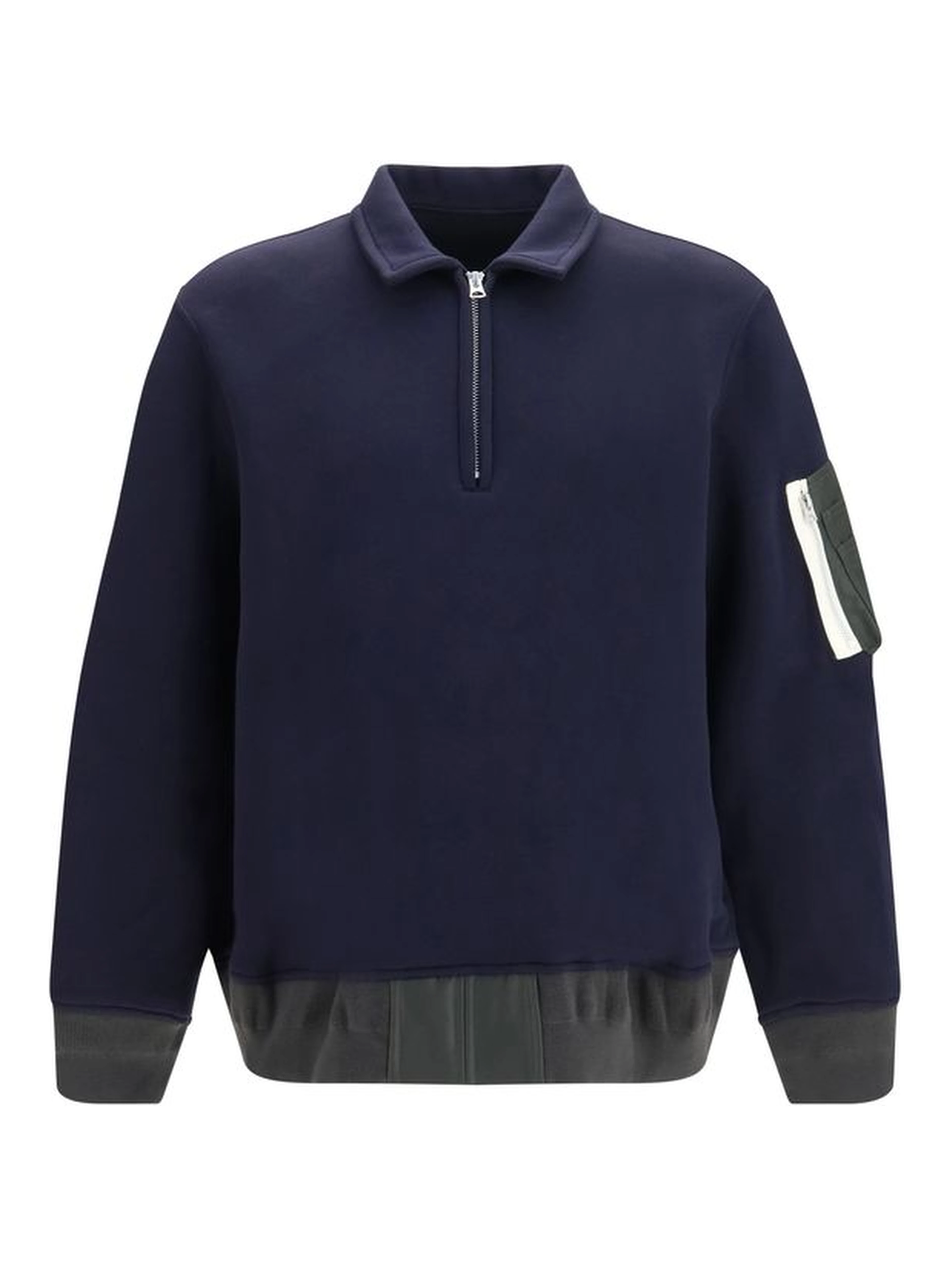 Blue Cotton Polo Shirt