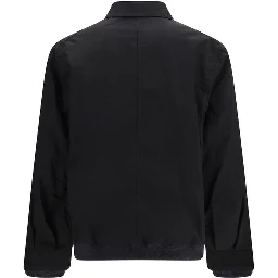Black Nylon Bomber