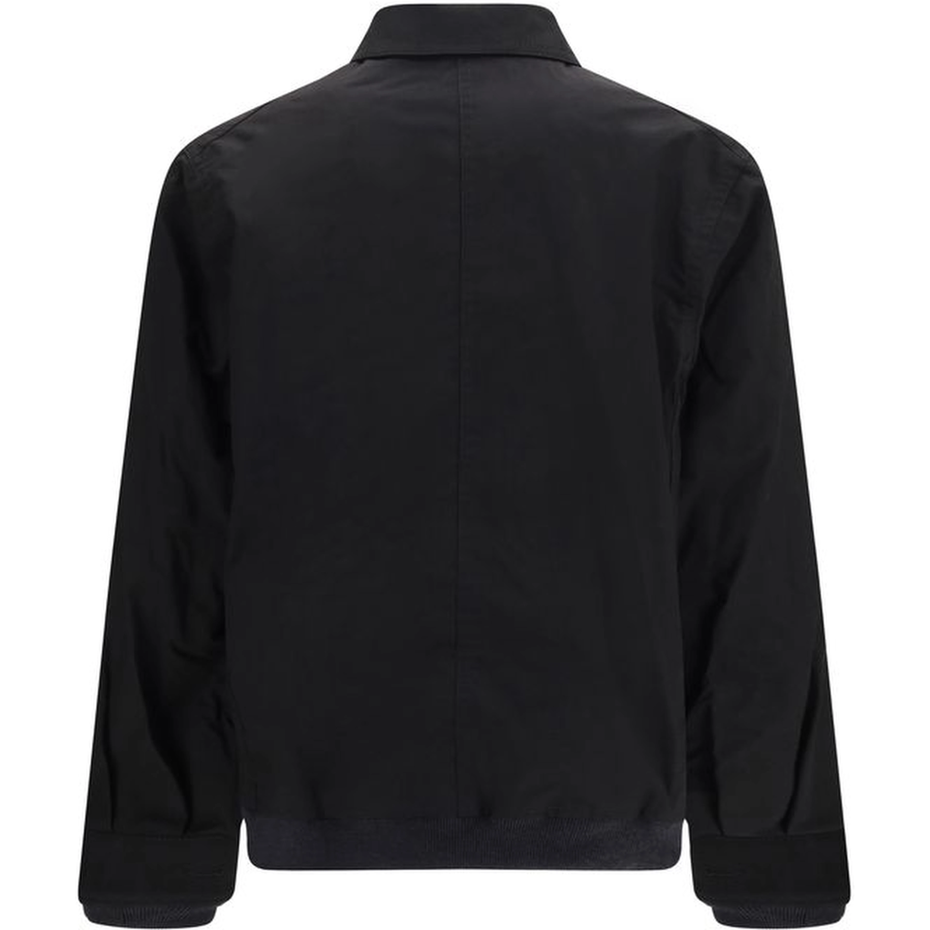 Black Nylon Bomber
