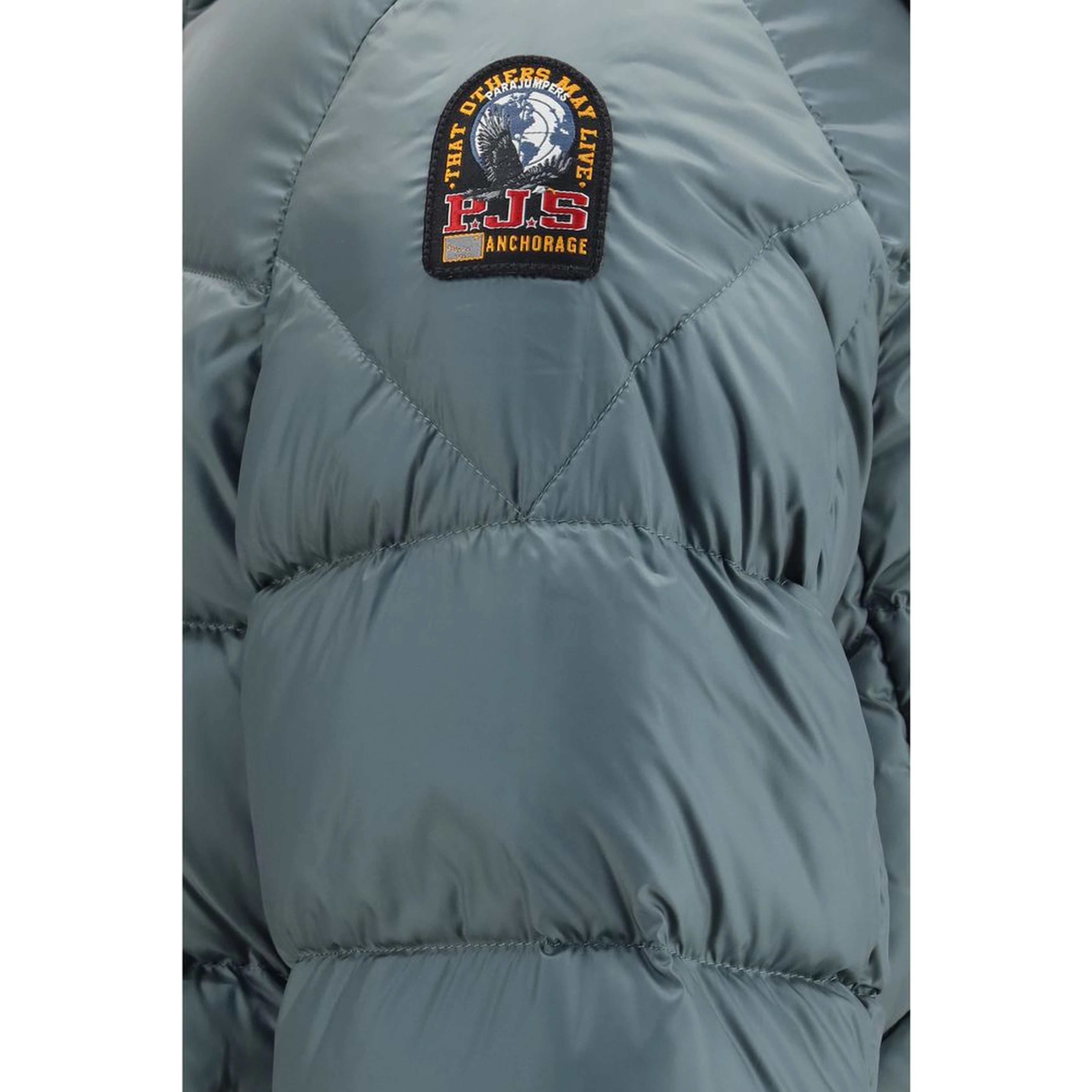 Bicolor Goose Down Full-Length Jacket