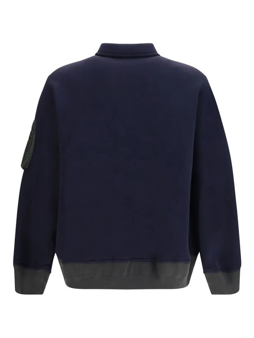 Blue Cotton Polo Shirt