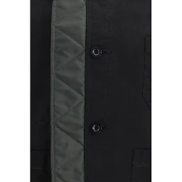 Black Nylon Bomber
