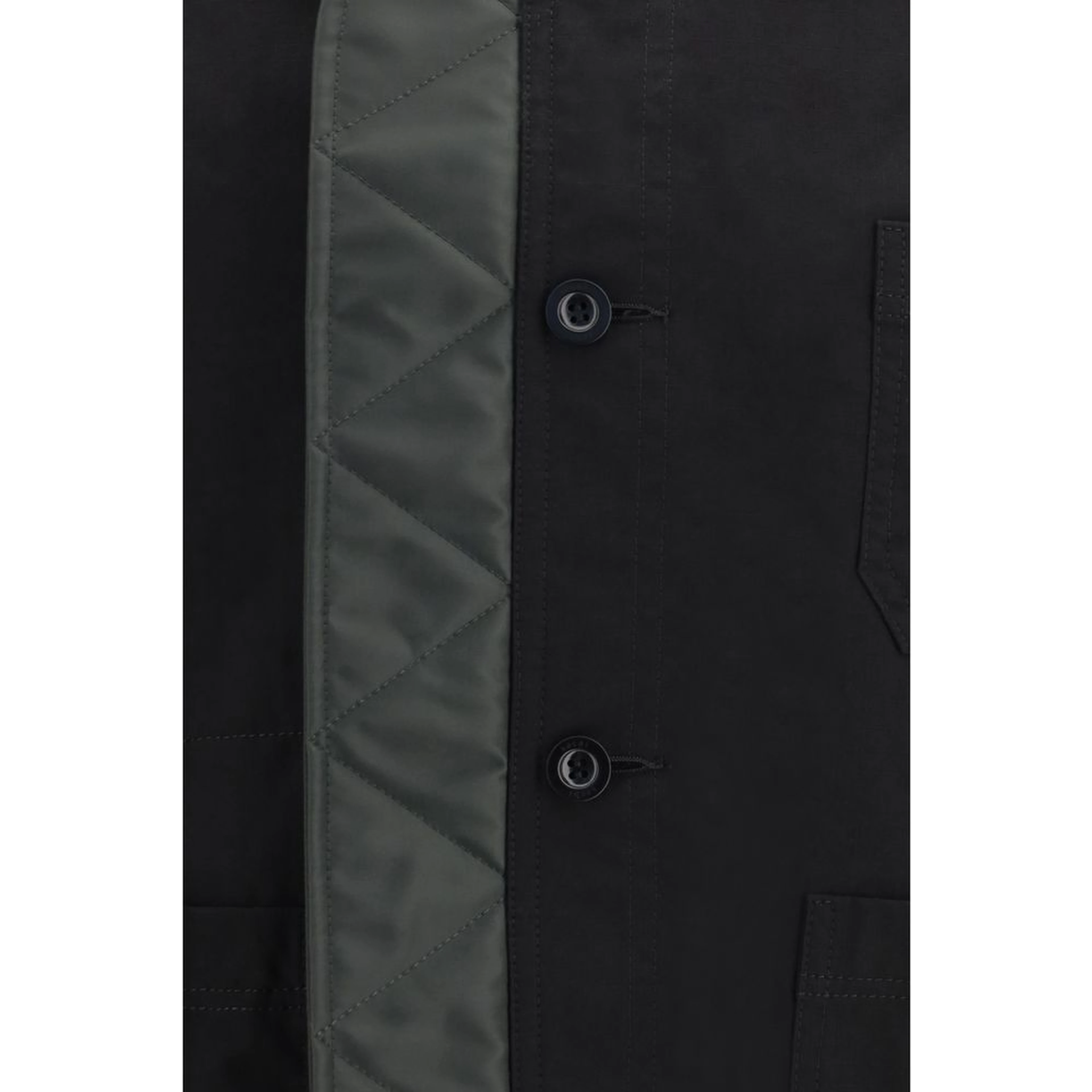 Black Nylon Bomber