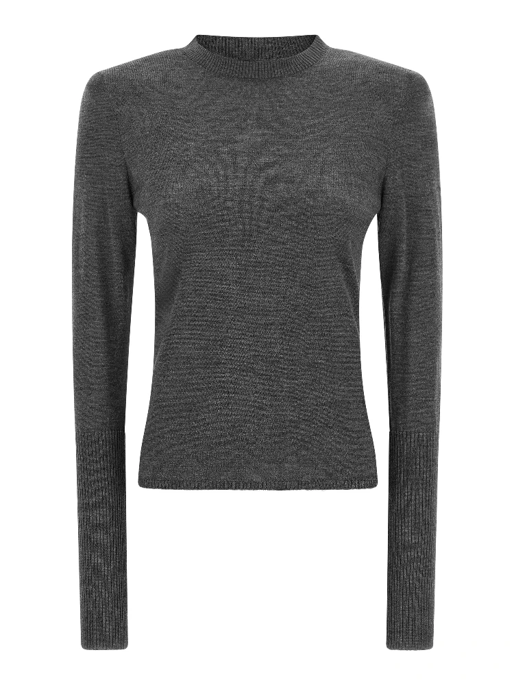 Gray Wool Cardigan