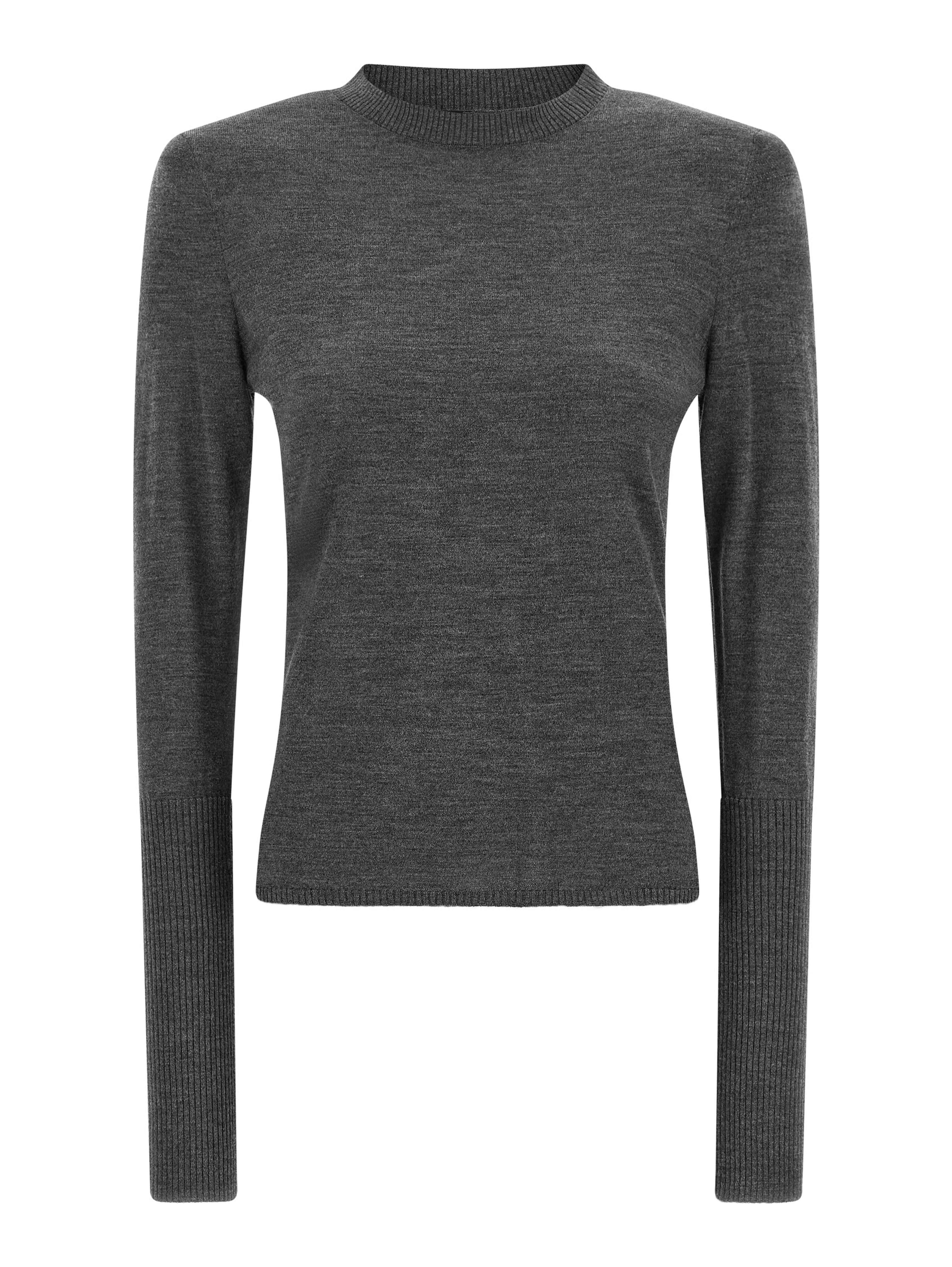 Gray Wool Cardigan