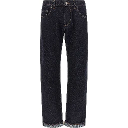 Blue Cotton Jeans Denim