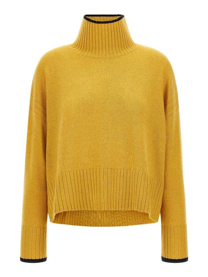 Bicolor Wool Cardigan