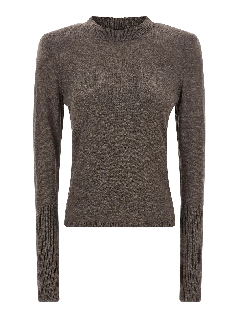 Brown Wool Cardigan