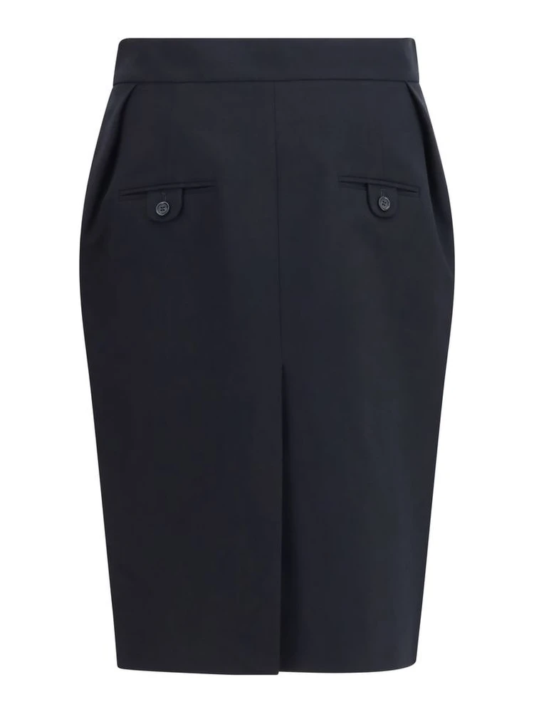 Black Cotton Midi Skirt alternative