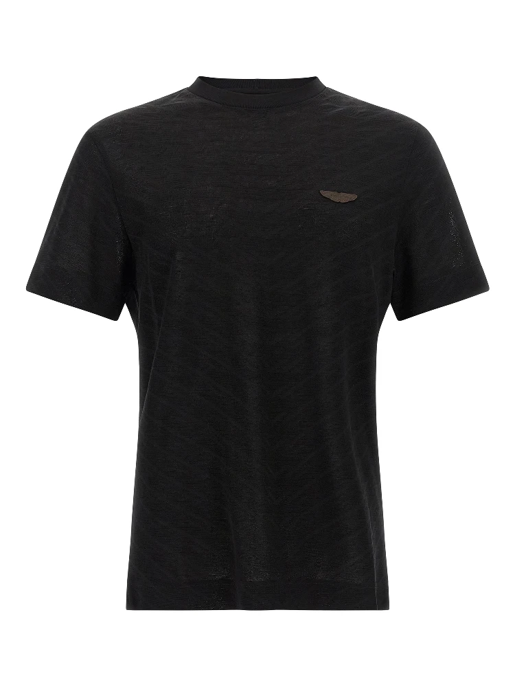 Black Cotton T-Shirt