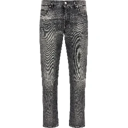 Gray Cotton Jeans Denim