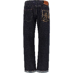 Blue Cotton Jeans Denim