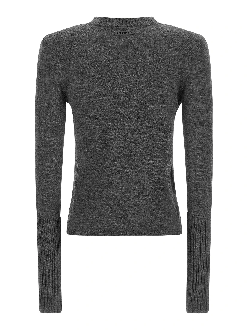Gray Wool Cardigan