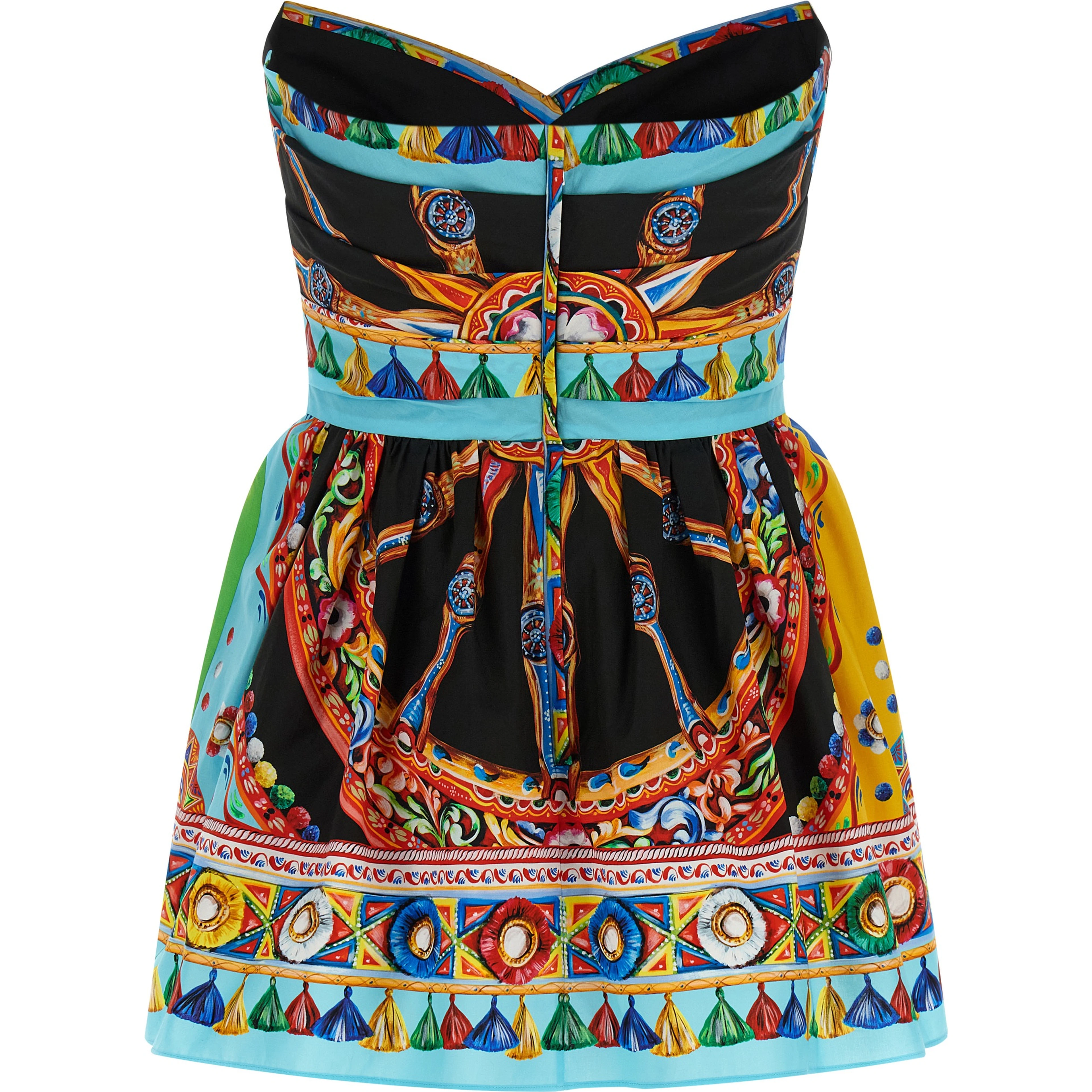 Multicolor Cotton Short Dress