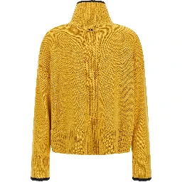 Bicolor Wool Cardigan