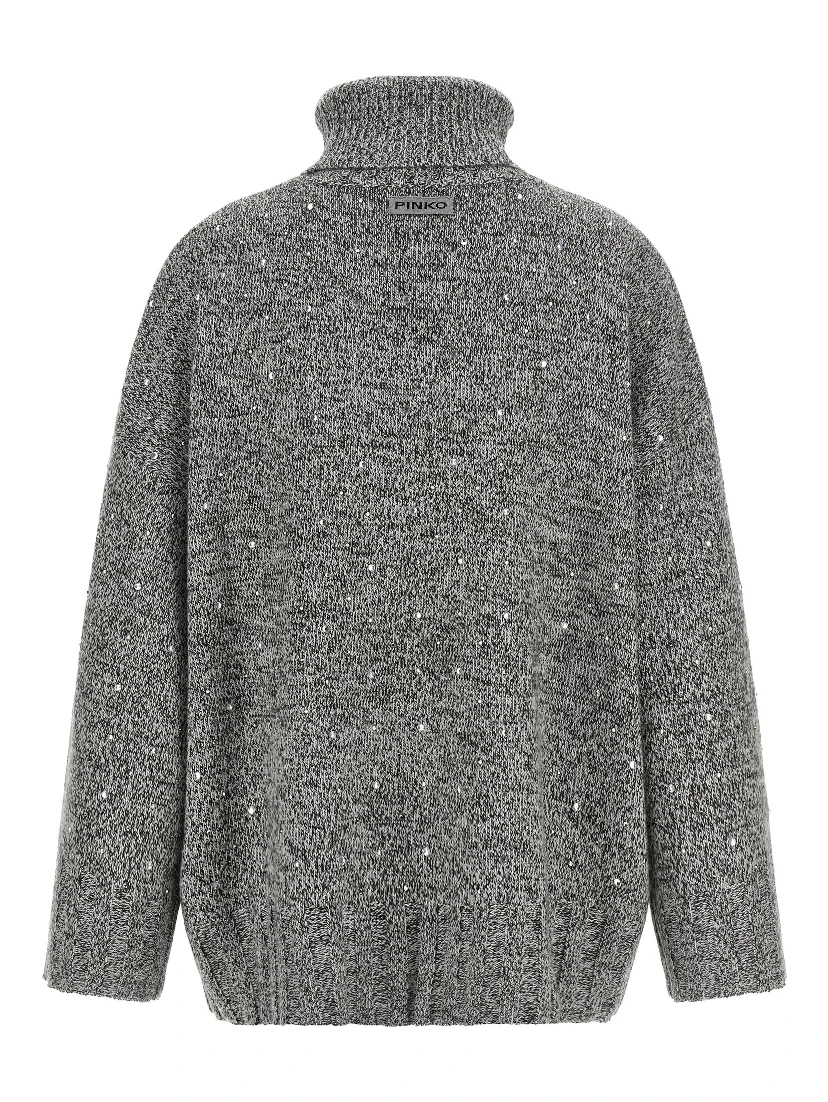 Gray Polyester Cardigan