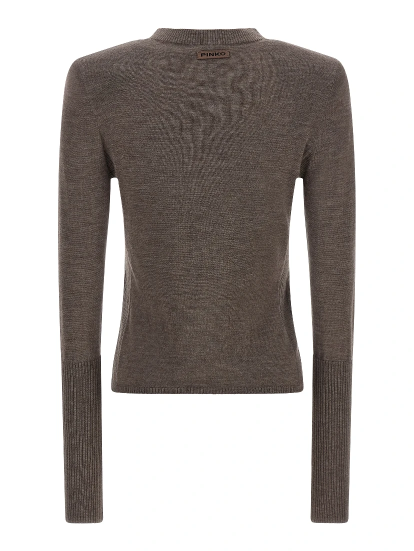 Brown Wool Cardigan