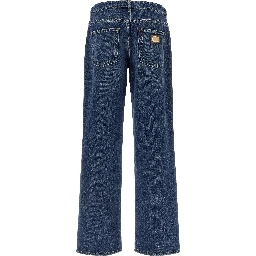 Blue Cotton Relaxed Fit Jeans