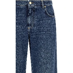 Blue Cotton Relaxed Fit Jeans