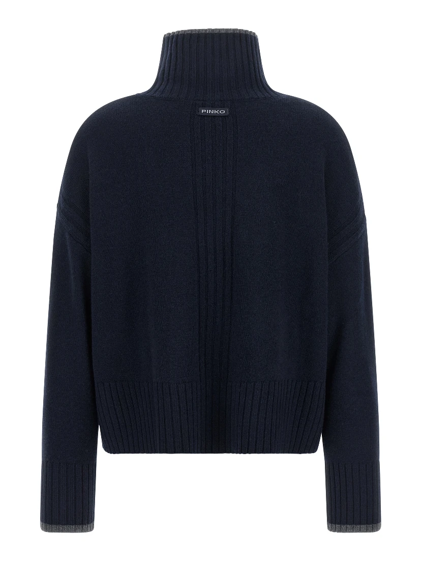Blue Wool Cardigan