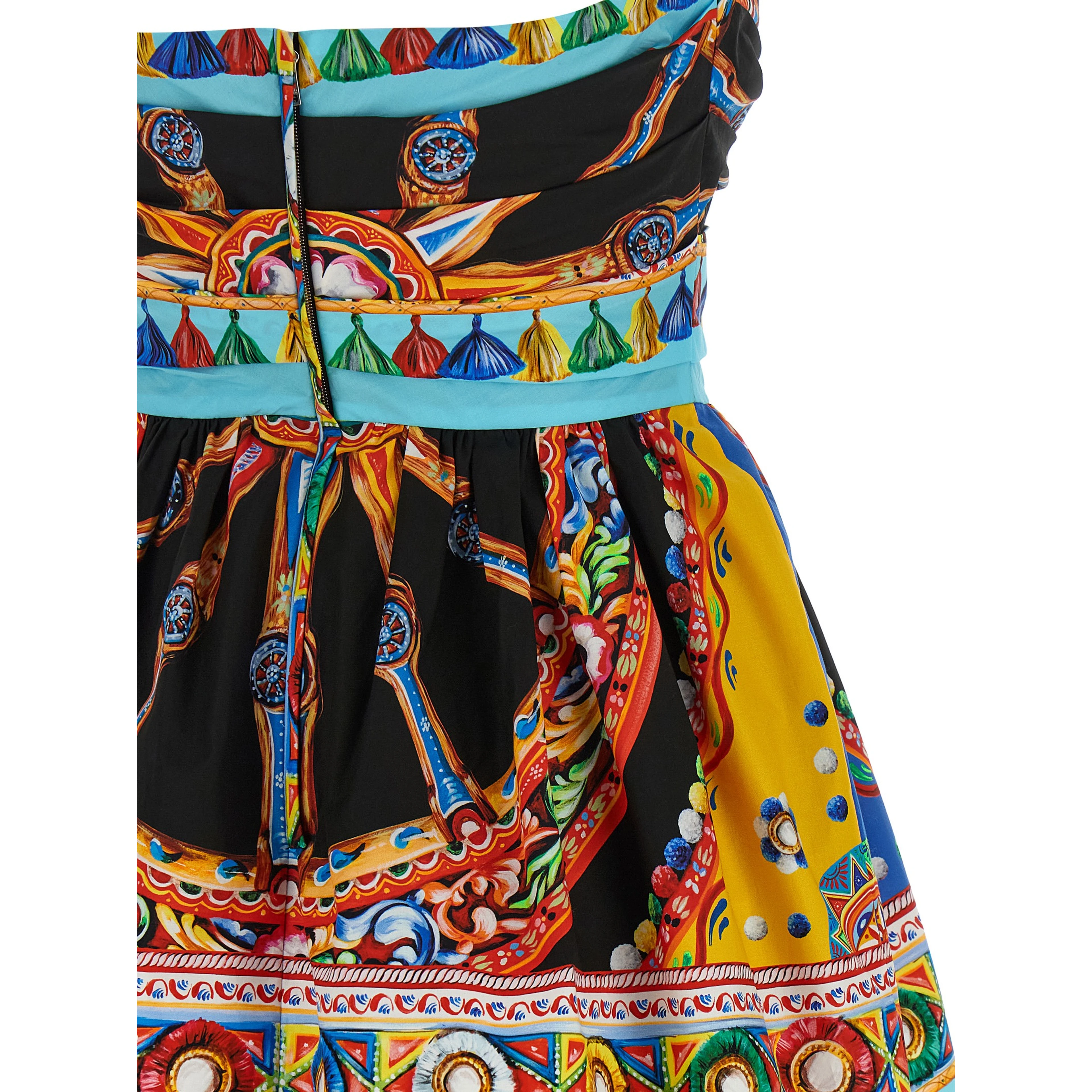 Multicolor Cotton Short Dress