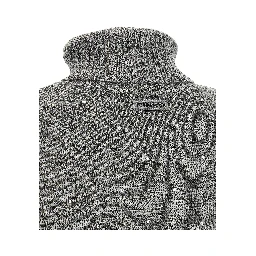 Gray Polyester Cardigan