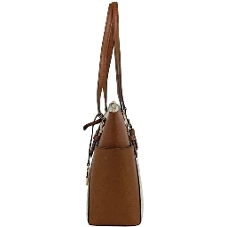 Michael Kors Michael Kors Women Leather Shoulder Tote Bag Purse Handbag+Double Zipper Wallet
