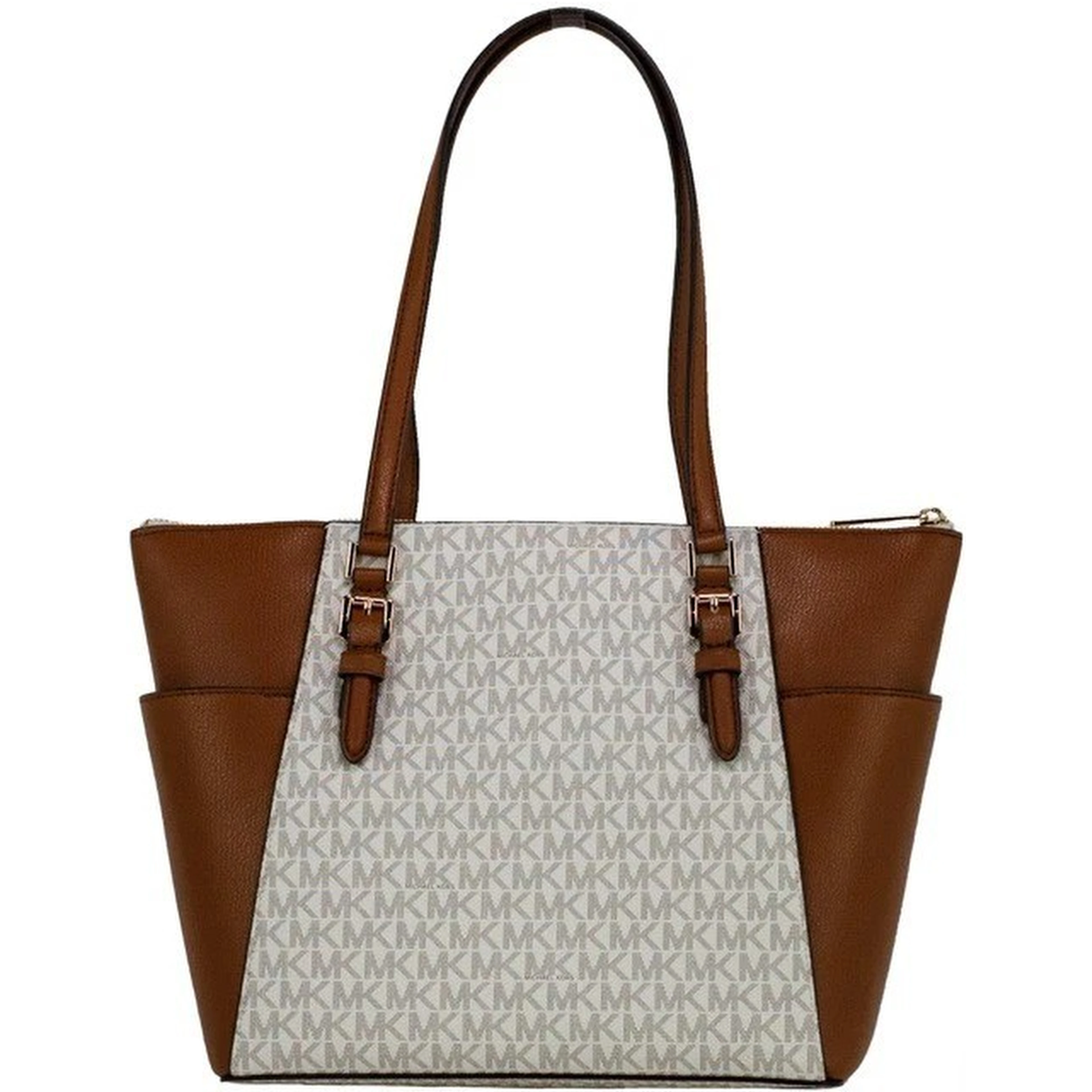 Michael Kors Michael Kors Women Leather Shoulder Tote Bag Purse Handbag+Double Zipper Wallet