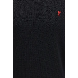 Black Merino Wool Sweatshirt