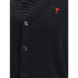 Black Wool Cardigan