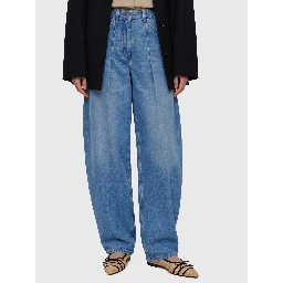 High-waist barrel-leg jeans