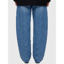 High-waist barrel-leg jeans