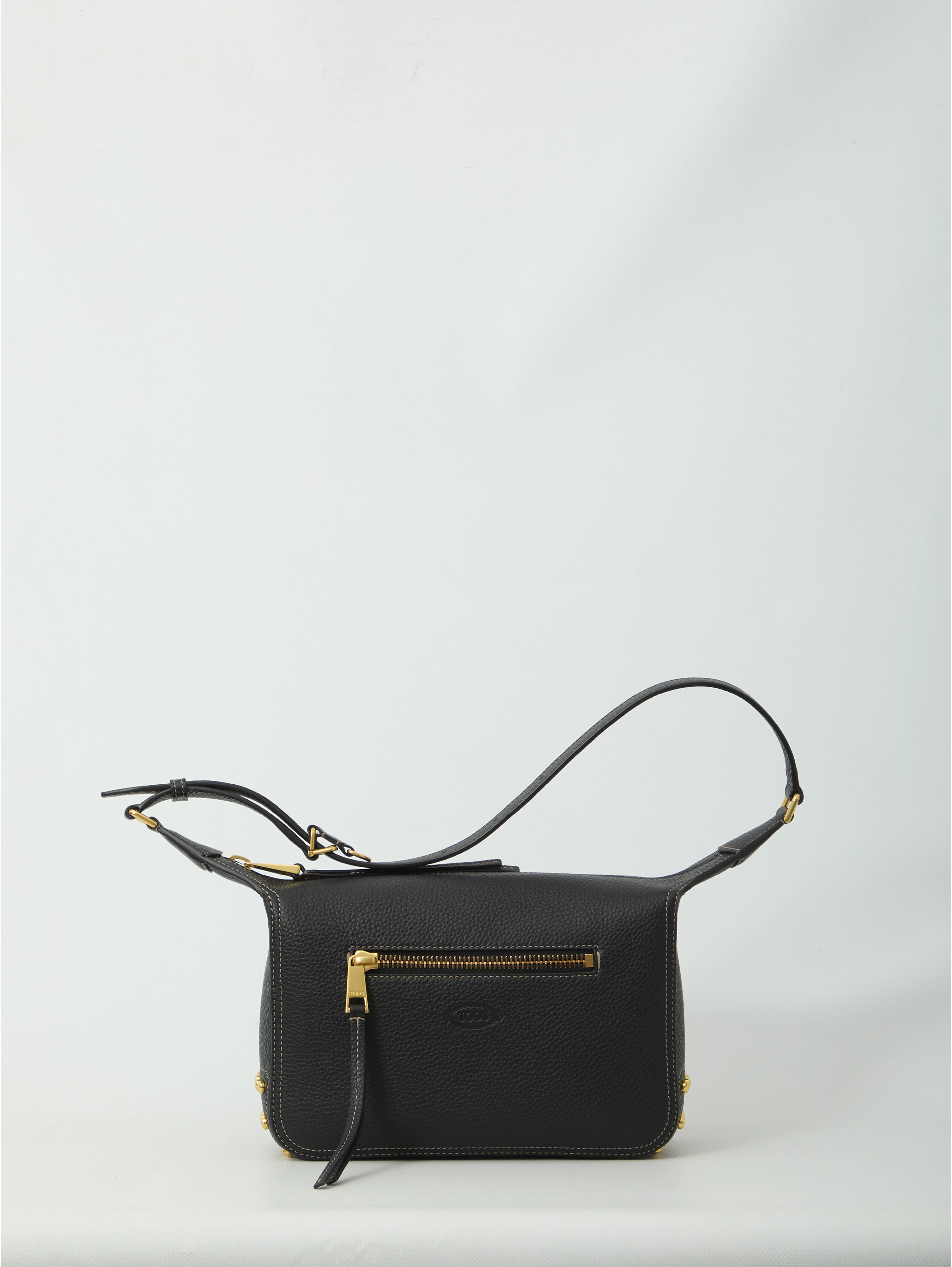 Metal Dots mini leather bag