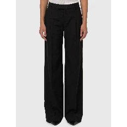 Wide-leg frescolana trousers