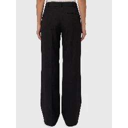 Wide-leg frescolana trousers
