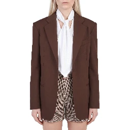 Blazer over single-breasted frescolana
