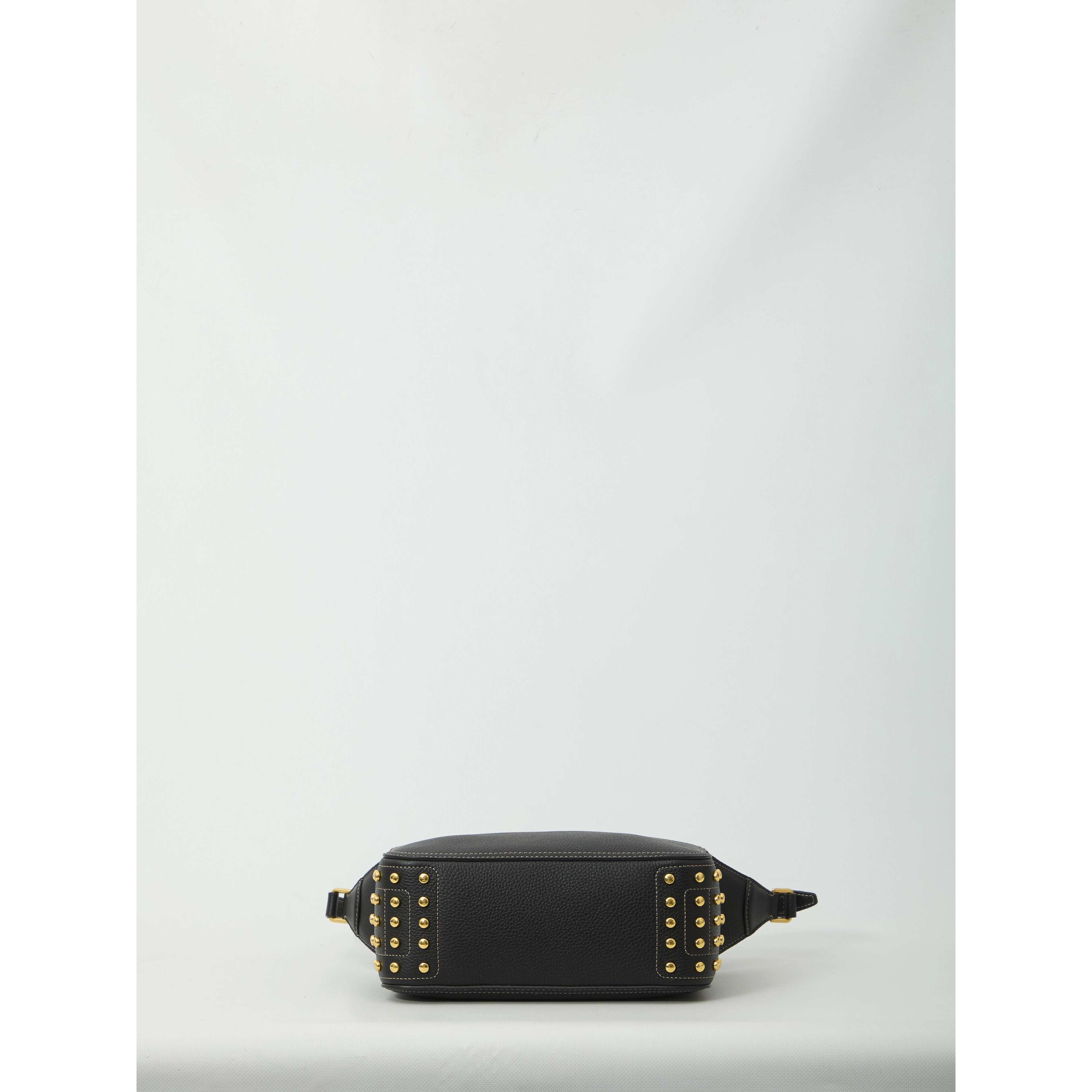 Metal Dots mini leather bag