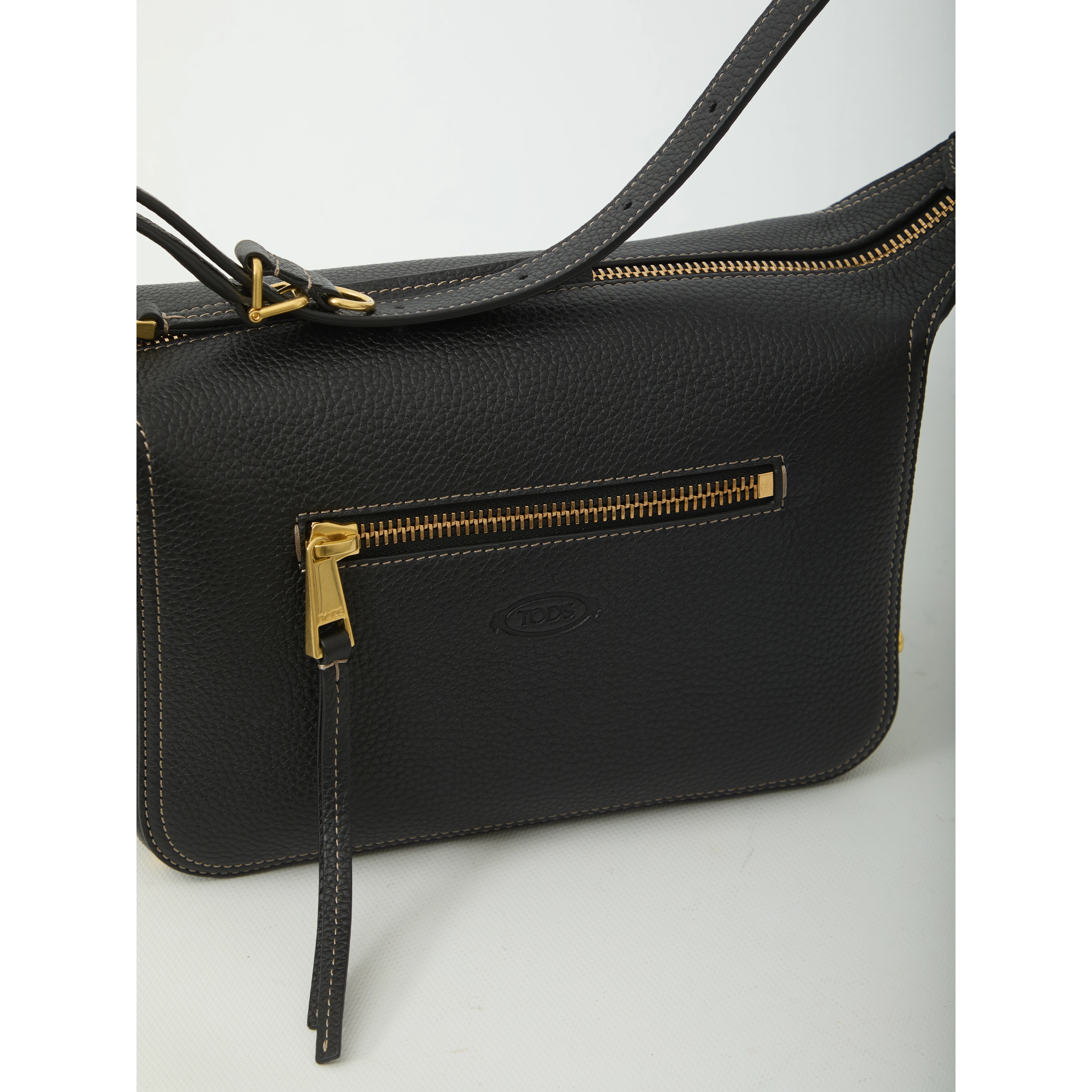 Metal Dots mini leather bag