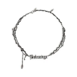 Balenciaga Typo Destroyed Necklace