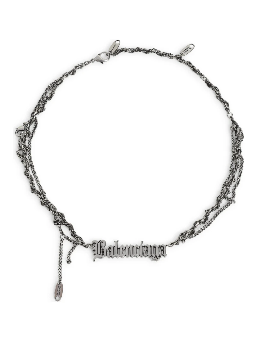 Balenciaga Typo Destroyed Necklace