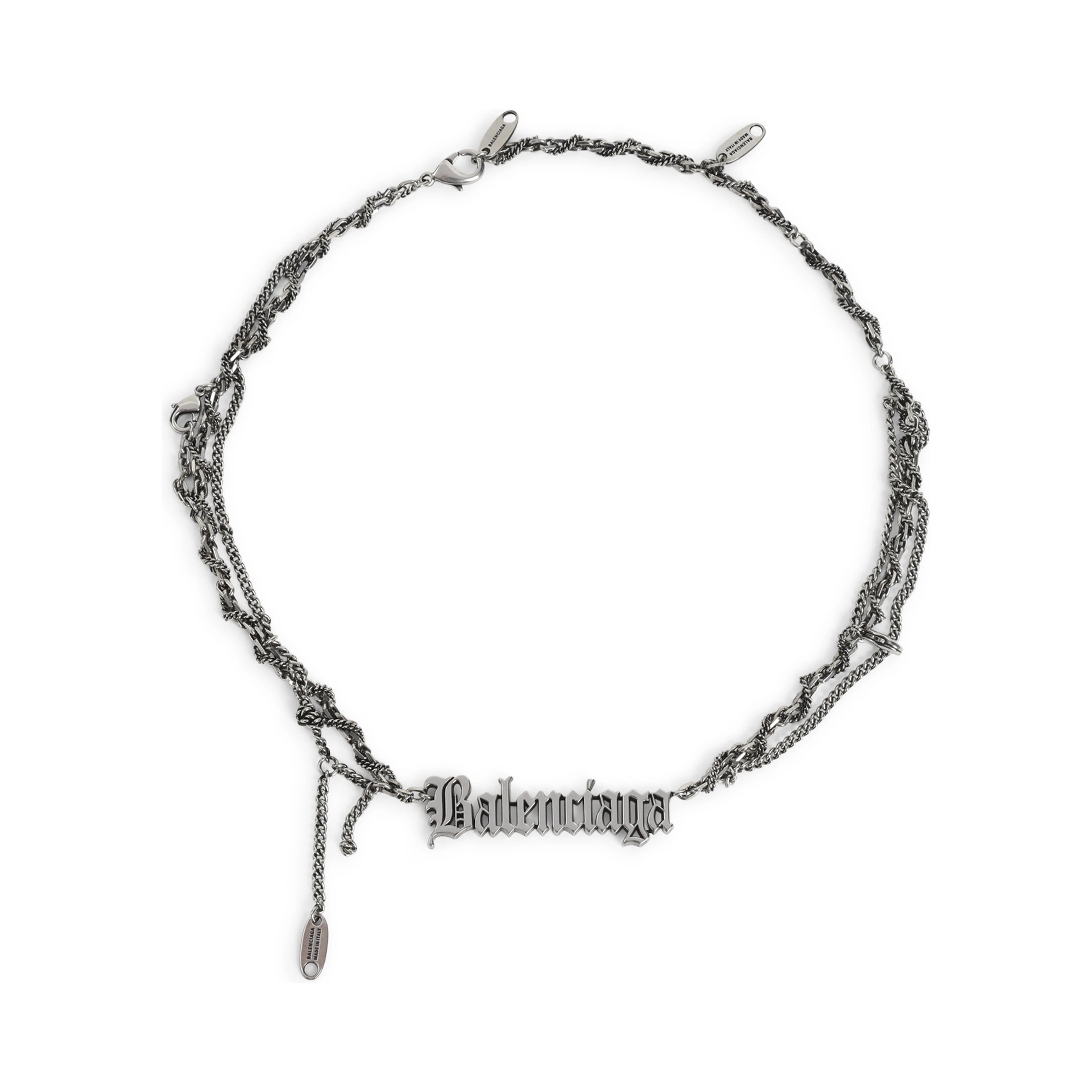Balenciaga Typo Destroyed Necklace