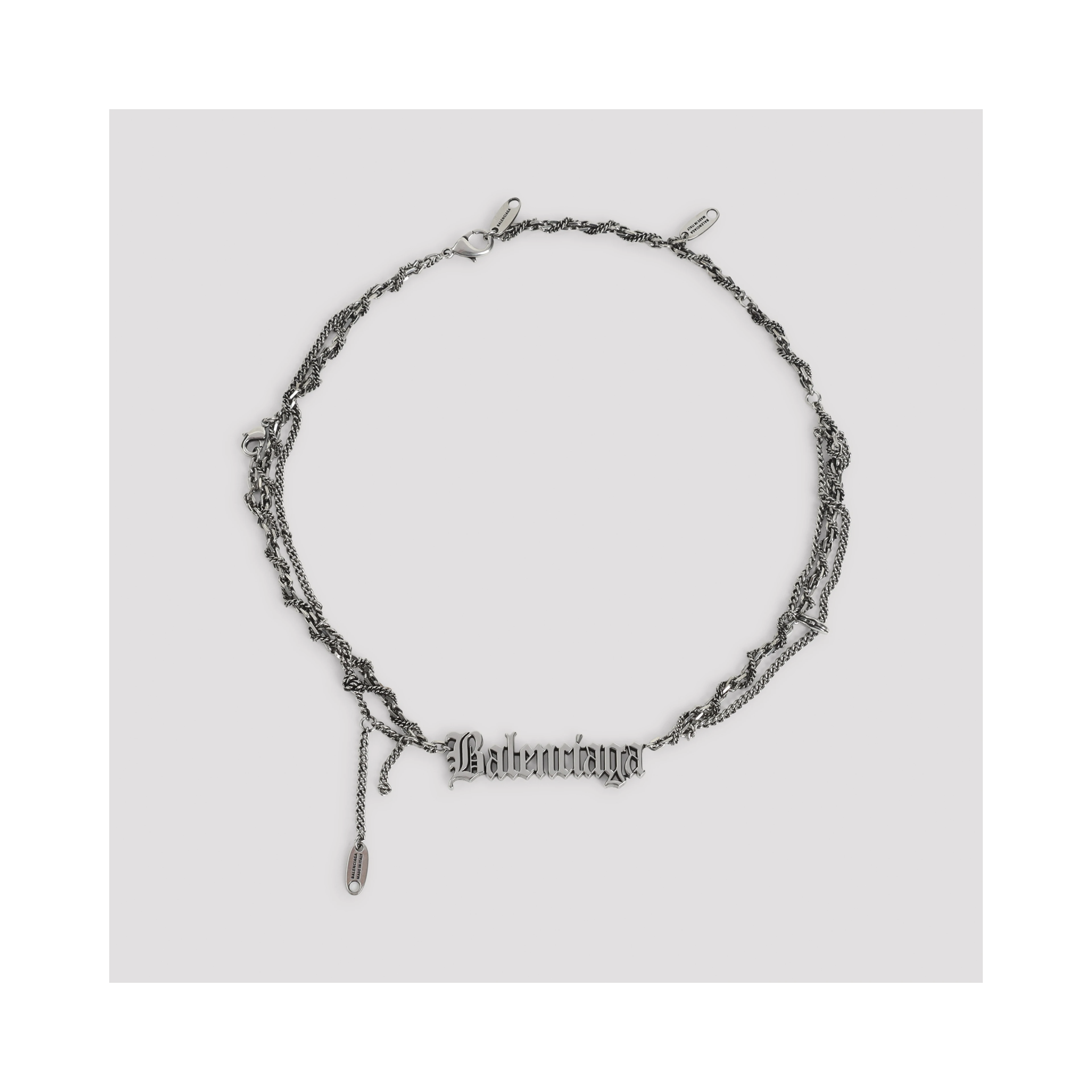 Balenciaga Typo Destroyed Necklace