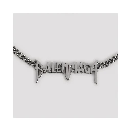 Balenciaga Typo Metal Necklace