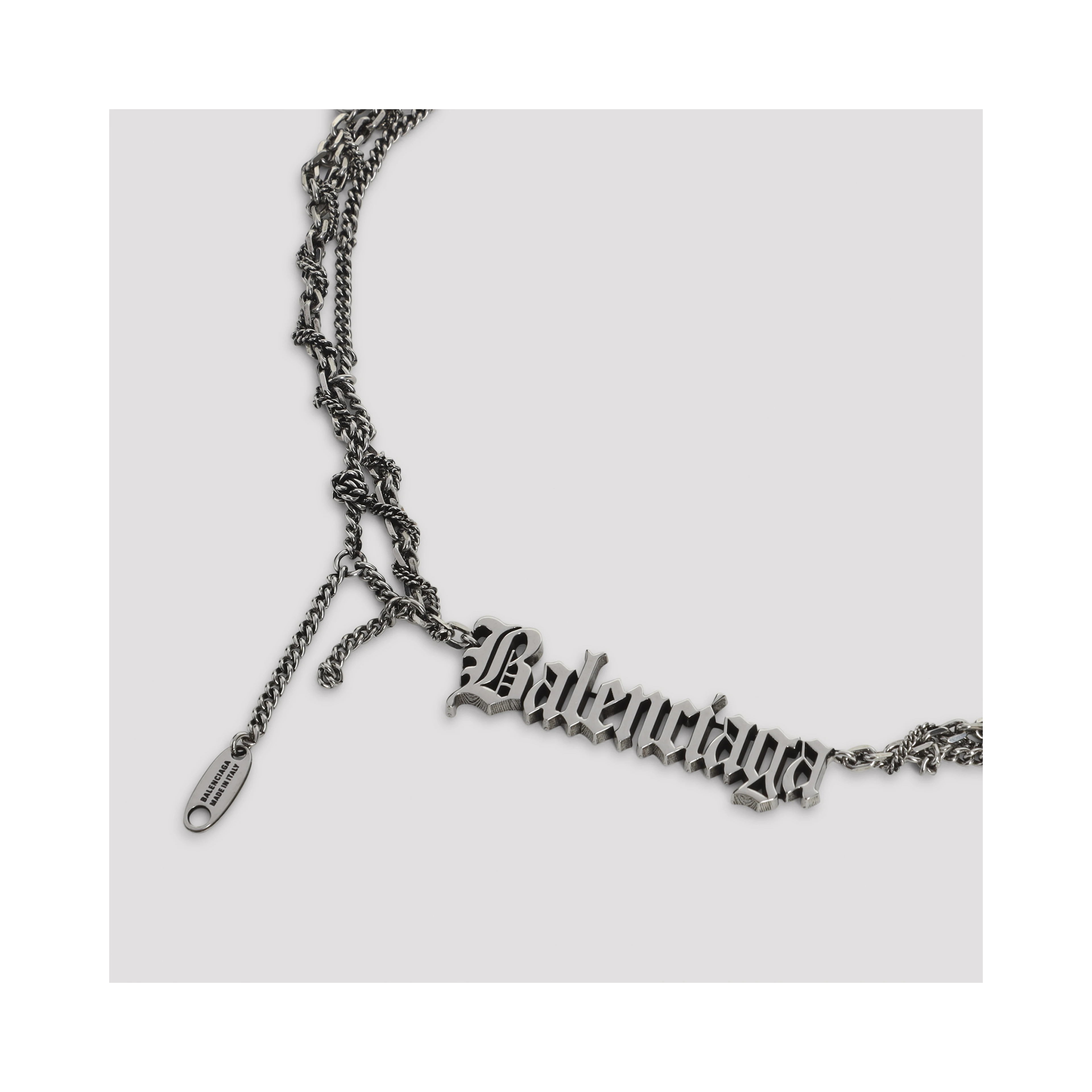 Balenciaga Typo Destroyed Necklace